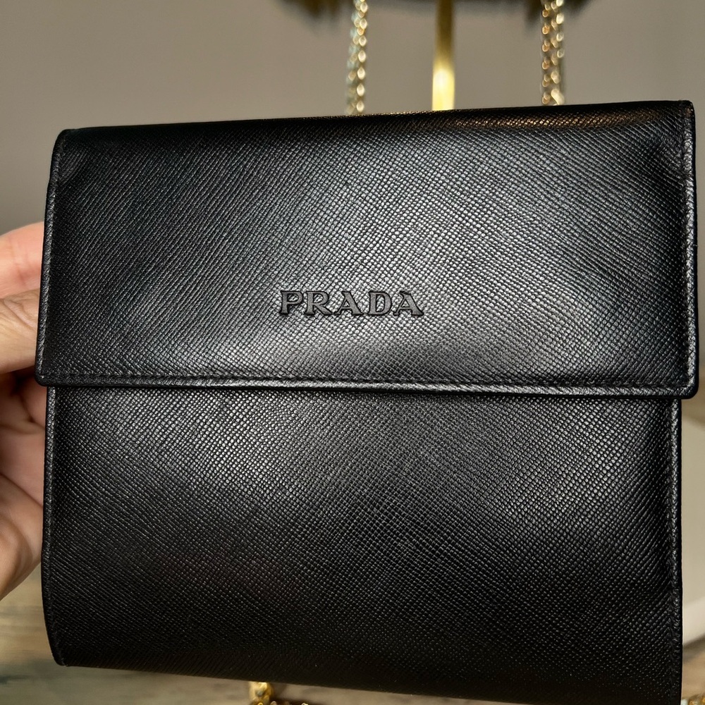 Prada Saffiano Leather Agenda / Passport Wallet - Picture 6 of 9